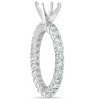 Pompeii3 1 1/2ct Diamond Eternity Mount Engagement Ring Setting 14k White Gold - 2 of 4
