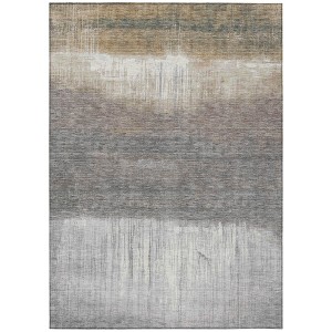 HomeRoots 5' X 8' Taupe And Gray Abstract Washable Indoor Outdoor Area Rug - 1 of 3