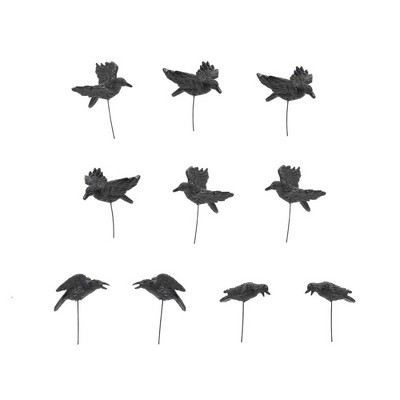 Department 56 Accessory 1.5" Halloween  Crows Halloween Snow Village  -  Decorative Figurines
