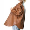 Women's FAUX LEATHER JACKET - PLUS - eesome - 3 of 4