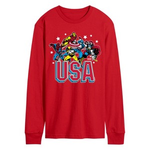Men's - Marvel - USA Long Sleeve Graphic T-Shirt - 1 of 3