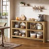 Hommoo Industrial Long Console Table with 3 Tiers Storage - 2 of 4
