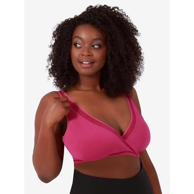 Leading Lady The Alyssa - Seamless Wirefree Nursing Bra in Jet Black, Size:  Large