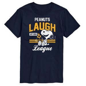 Men's - Peanuts - Peanuts Laugh League Short Sleeve Graphic T-Shirt - 1 of 4