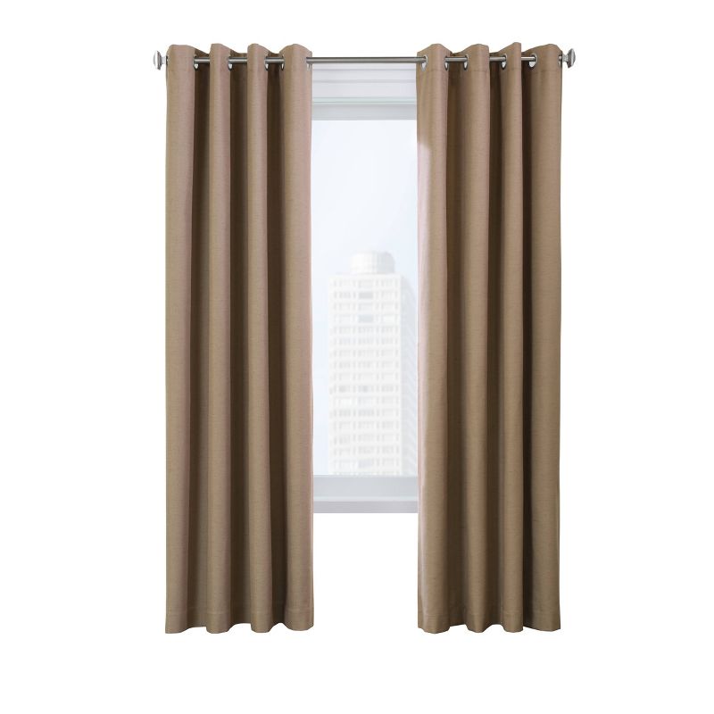 Set of 2 Suprema Grommet Top Blackout Curtain Panels - Thermaplus, 4 of 7