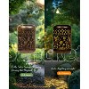 Gigalumi Solar Lanterns Outdoor Hanging Waterproof, Solar Lights Metal Decoration Outside for Yard, Patio,Garden,Backyard,Porch - 2 of 4