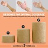 MEDca Self-Adhesive Tape, 12 Pack - 1", 2", 3" x 5 Yards, Elastic Bandage Rolls & Athletic Wrap for Sprains, Swelling, and Soreness - 2 of 4