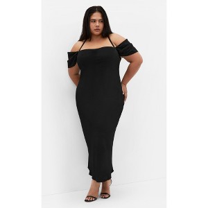 Women's Plus Size Cady Dress - black | CITY CHIC - 1 of 4