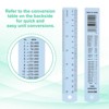 Unique Bargains Aluminum Alloy Rulers with Centimeters Millimeters Inches and Conversion Table 2 Pcs - 4 of 4