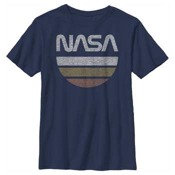 Nasa Logo Boy\'s Athletic Heather T-shirt : Target