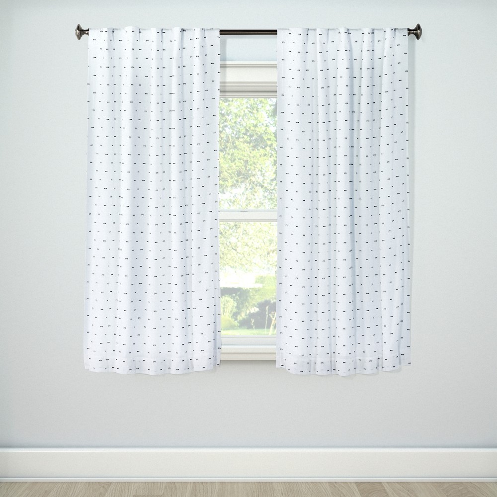 Pillowfort95 Loop Trim Blackout Window Curtain Panel Gray Pillowfort Dailymail