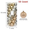 Every Day is Christmas Round 50ct 2.24"/57mm Shatterproof Christmas Tree Ornaments Set, Christmas Tree Balls Decoration - 2 of 4