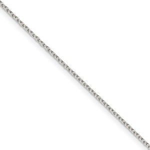 Black Bow Jewelry 1.5mm, Sterling Silver Classic Solid Cable Chain Necklace - 1 of 4