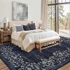 Flower Print Carpet Washable Area Rug Low Pile Soft Carpet Foldable Indoor Carpet - 3 of 4