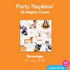 Big Dot of Happiness Halloween Pets Party Napkins, Cat and Dog Costume Party Halloween Decor, White 3-Ply Paper Beverage Napkins - 24 Count - 4 of 4