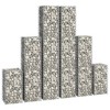 vidaXL 6 Piece Gabion Set Galvanized Wire - 3 of 4