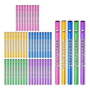Unique Bargains Aluminum DIY Crafts Outdoor Home Decoration Wind Chime Tubes 8 x 0.6 cm / 3.15 x 0.2 inch Green Pink Blue Yellow Purple 50 Pcs - 1 of 4