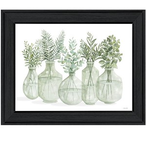 HomeRoots Simply Sage Black Framed Print Wall Art - 1 of 4
