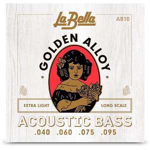 La Bella Golden Alloy Long Scale Acoustic Bass Strings - 1 of 1