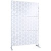 PAGED Outdoor Privacy Screen, Metal Patio Privacy Screen Outdoor, Outdoor Privacy Screen Freestanding for Deck Balcony Patio Lawn Garden - 3 of 4