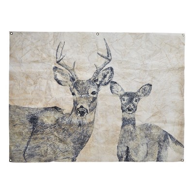 tagltd Deer And Fawn Wall Art 45 x 0.06 x 34 Inches.