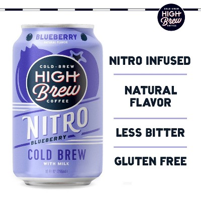 High Brew Nitro Cold Brew Blueberry - 10 fl oz