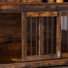 Dog Crate Furniture, Dog Crate with Sliding Barn Door, 35" Dog Kennel Furniture Heavy Duty Wood Crates for Small/Medium/Large Dogs Kennel Indoor - 4 of 4
