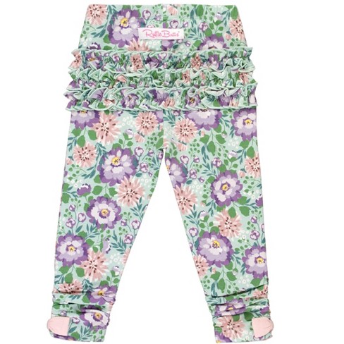 RuffleButts Toddler Girls Ruched Bow Leggings - image 1 of 4