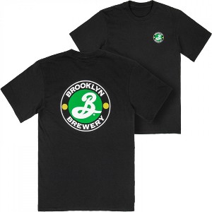 Mens Brooklyn Brewery Beer Logo Front and Back Print T-Shirt - 1 of 4