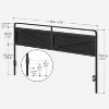 Wooden Panel Headboard, King Headboard, Minimalist Head Board with Metal Frame, Height Adjustable - 3 of 4
