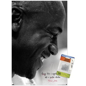 Trends International Michael Jordan - Always Positive Unframed Wall Poster Prints - 1 of 4