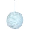 Northlight Faux Fur Plush Ball Christmas Ornament - 4" - Light Green - 3 of 4