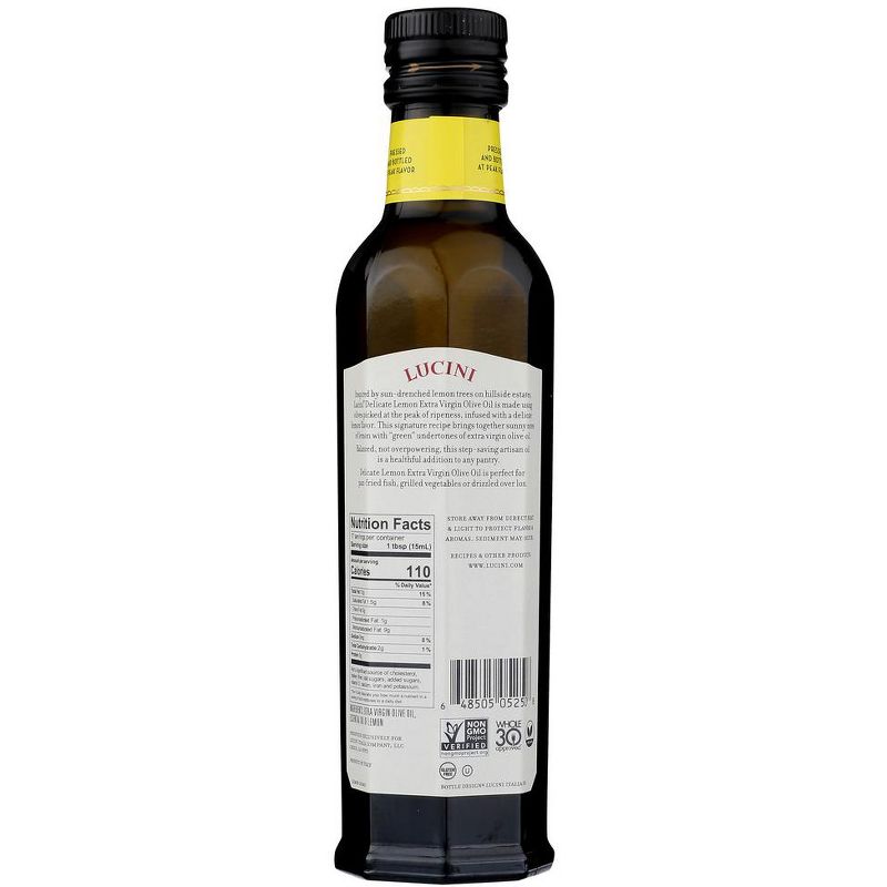 California Olive Ranch Lucini Delicate Lemon Extra Virgin Olive Oil - Case of 6/8.5 oz, 3 of 8