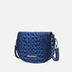 MKF Collection Amalia Crossbody Bag Croc-Embossed Vegan Leather Shoulder Bag Handbag by Mia K - 1 of 4