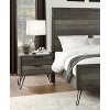 NicBex Nightstand with 2 Drawers,1pc Side Table with Storage Space and Metal Handle,Modern Bedside Table for Bedroom,Living Room - 2 of 4