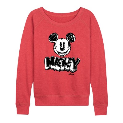 Women's - Disney - Mickey Mouse Lightweight French Terry Slouchy