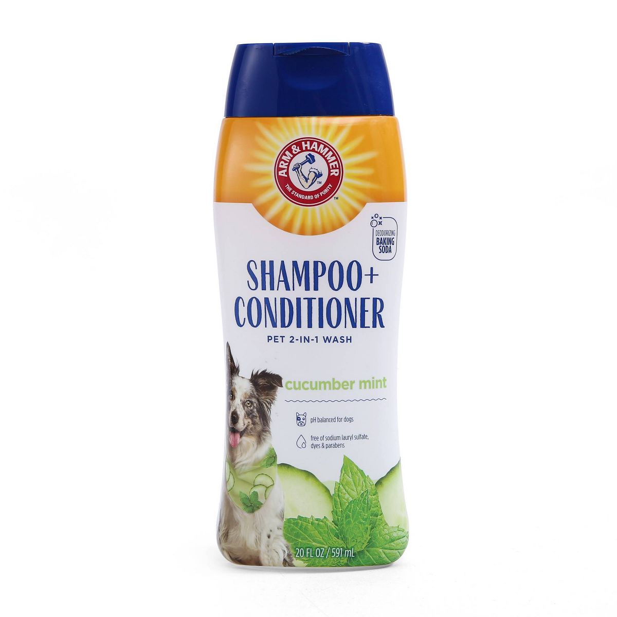 Arm & Hammer 2-in-1 Cucumber and Mint Scented Dog Shampoo and Conditioner - 20 fl oz - thumbnail 4