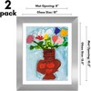 Americanflat Kids Art Frame 10x12.5 inches with 8.5x11 inches Mat - Composite Wood And Glass (2 Pack) - 2 of 4