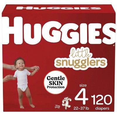 Huggies Little Snugglers Diapers Huge Pack - Size 4 (120ct)