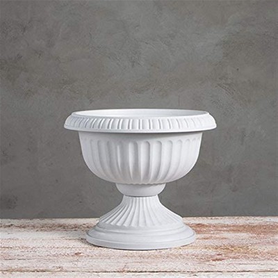 Stone Polypropylene Grecian Urn Planter, 18 Inches