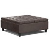 NicBex Square Linen Storage Ottoman Bench,Storage Ottoman with Lift Lids and Stitched Tuft Design,Modern Storage Bench for Living Room,Bedroom - 4 of 4