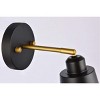 Elegant Lighting Halycon 5 inch black and brass wall sconce - 4 of 4