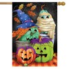 Costumed Pumpkins House Flag 40" x 28" Briarwood Lane - 2 of 4