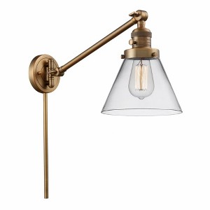 Cone - 1 Light Swing Arm Wall Sconce In Industrial Style-25 Inches Tall and 8 Inches Wide - 1 of 1