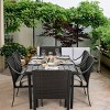 HAPPATIO 7 Piece Patio Dining Set,Outdoor Patio Dining Set.Wicker Rattan Patio Dining Furniture. Dining Furniture Set. Outdoor Dining Set for 6. - 4 of 4