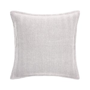 EY Essentials 26" x 26" Torin Pearl Grey Cotton Euro Sham - Machine Washable - 1 of 2