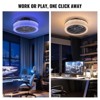 Ludomide RGB Low Profile Ceiling Fans, 15.7" Modern Bladeless Ceiling Fans Flush Mount Ceiling Fans for Bedroom Kids Room Party - 3 of 4