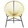 vidaXL Acapulco Chair Beige Poly Rattan, Powder-Coated Steel Standard - 3 of 4