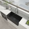 CASAINC 33" Farmhouse Apron Single Bowl Fireclay Kitchen Sink with Grid and Strainer - Reversible Installation - 2 of 4