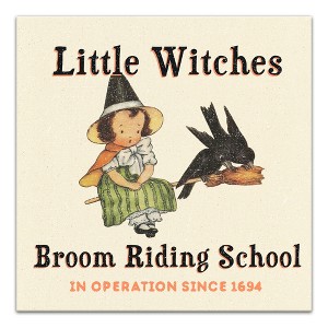 Creative Products Little Witches Broom Riding School 16 x 16 Canvas Wall Art - 1 of 4